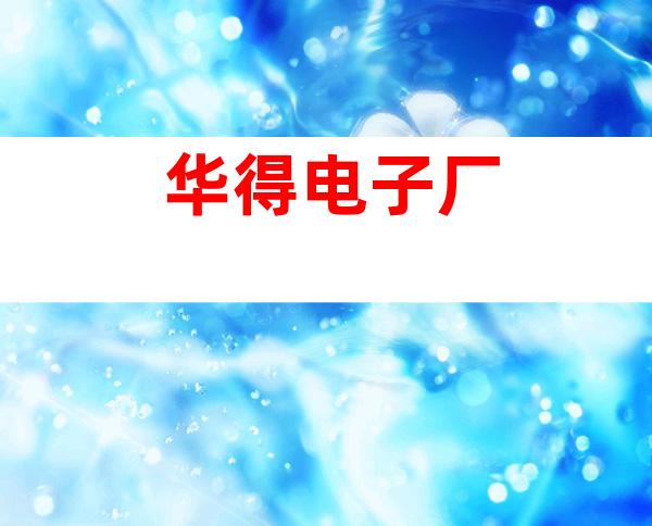 华得电子厂